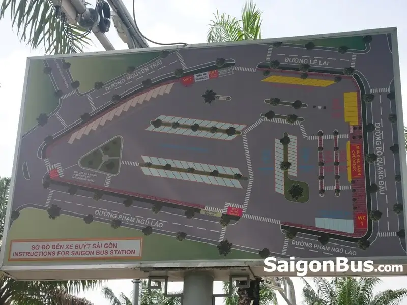 Saigon Bus Station Map